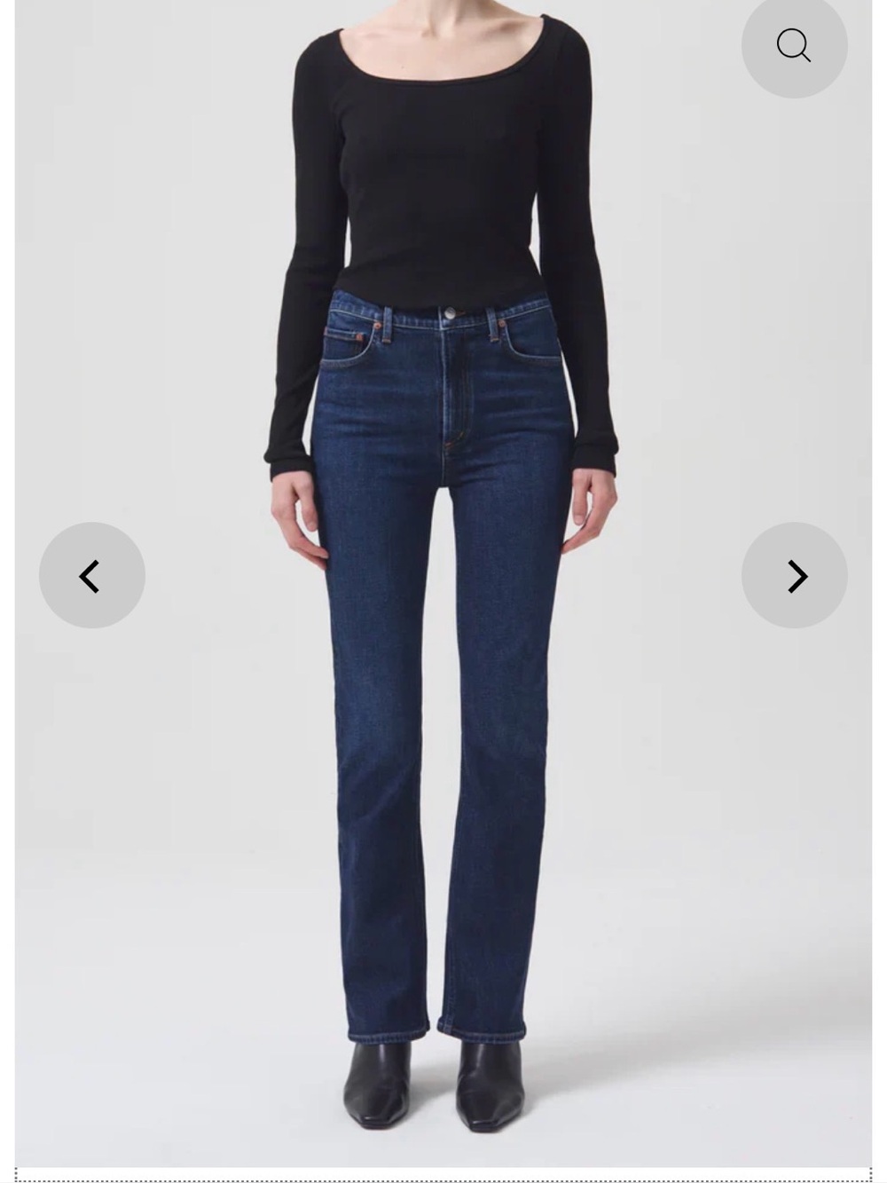 AGOLDE Nico boot high rise slim boot jeans soft stretch NWT sz 32 color SONG
